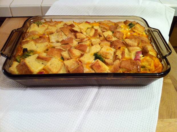 ham cheese breakfast casserole recipe