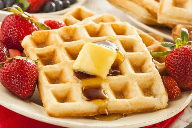 make waffles for a large group