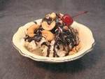 ice cream sundae with cashews