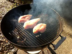 how to cook chicken breasts on charcoal grill