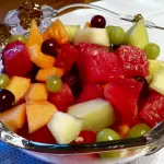 melon and grape fruit salad