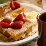 strawberry stuffed french toast