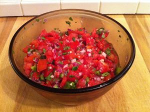 pico de gallo for fish tacos