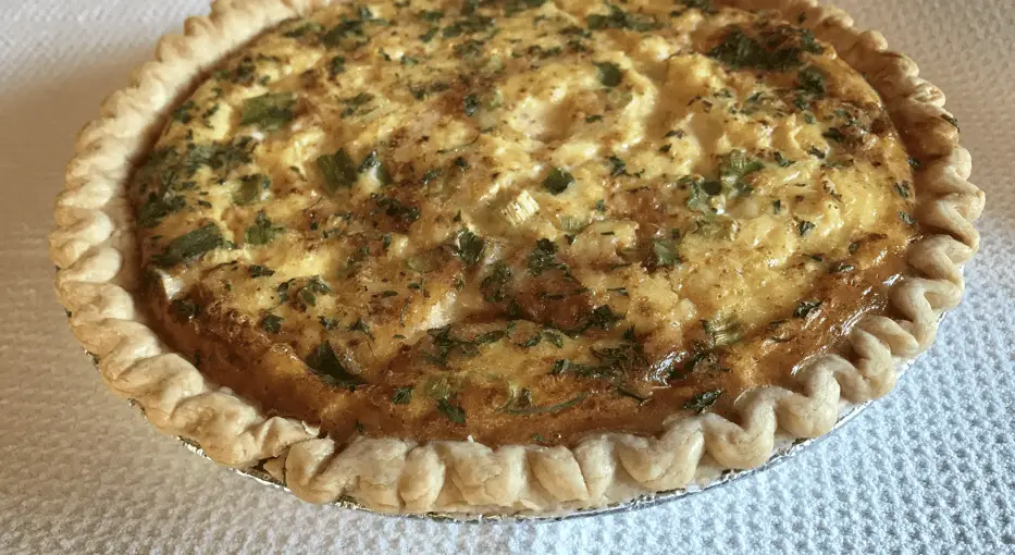 Easy Seafood Crab Quiche with Swiss Cheese | Vintage Cooking