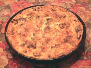 spinach mushroom onion quiche