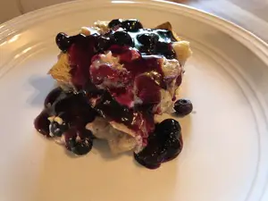 Blueberry French Toast ready to eat