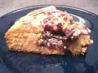 raspberry coffee cake slice
