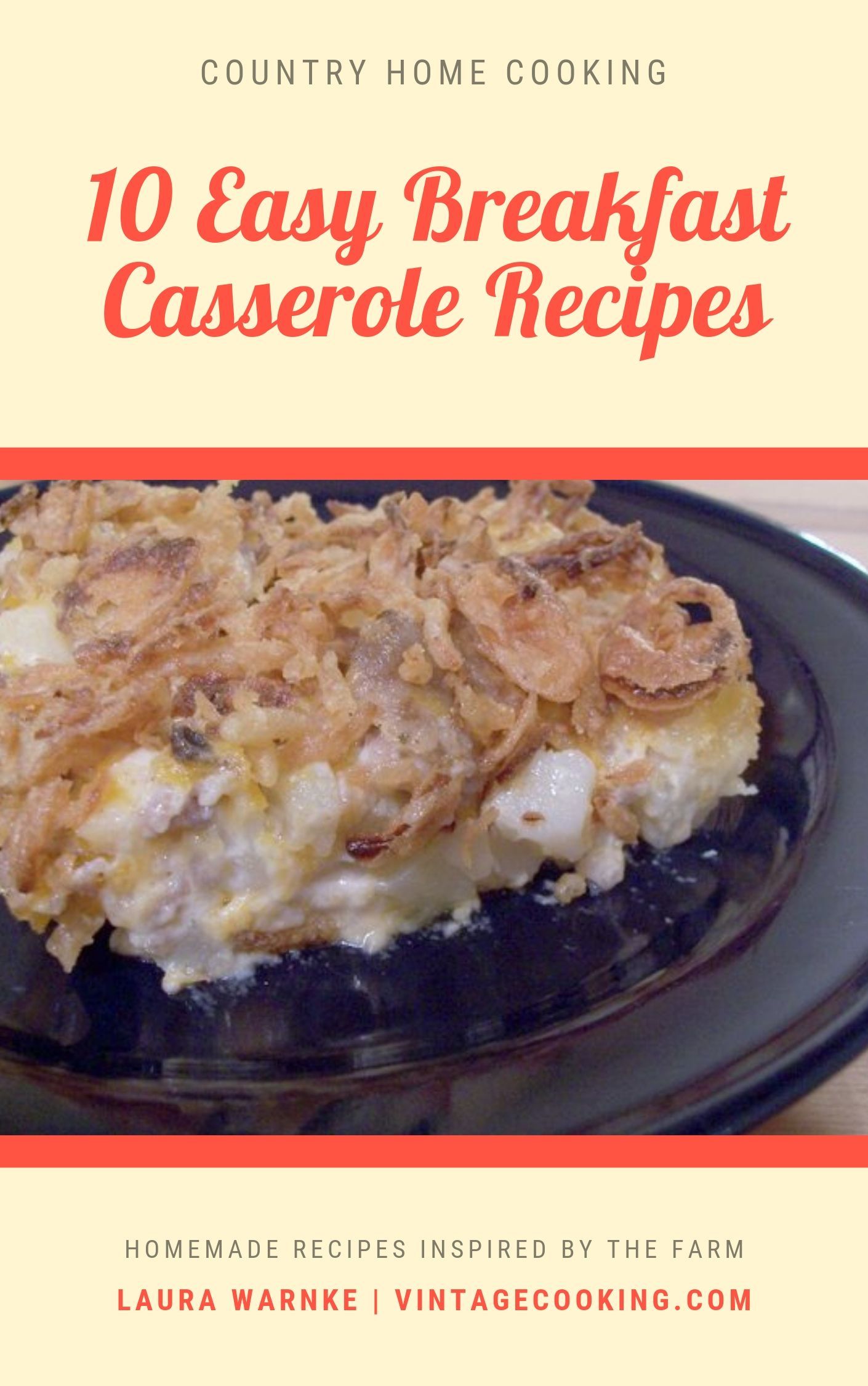 10 Easy Breakfast Casserole Recipes