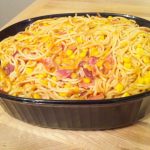 corn cheese spaghetti casserole