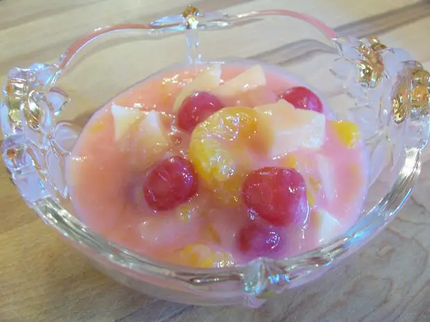 pretty in pink fruit salad recipe