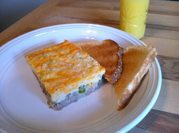 roast beef hash quiche