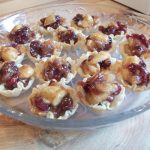 mini apple tarts with cranberries