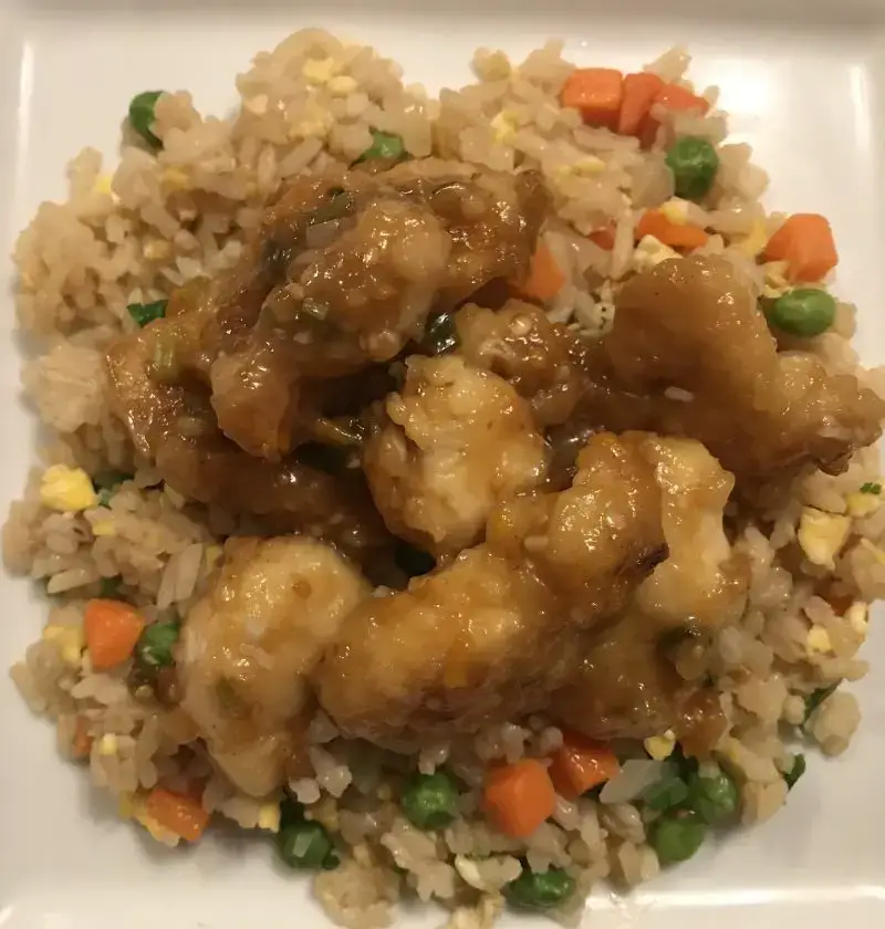 Orange Chicken And Fried Rice Vintage Cooking