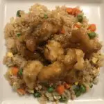 Chinese Orange Chicken with Fried Rice
