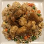 Chinese Orange Chicken with Fried Rice