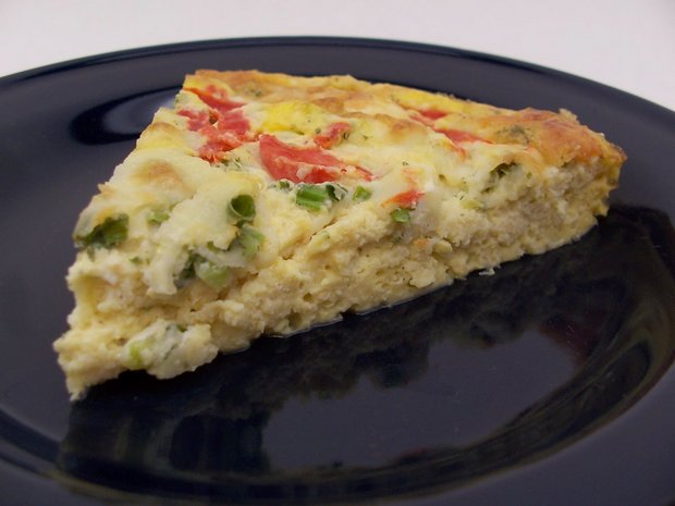 crustless crab quiche