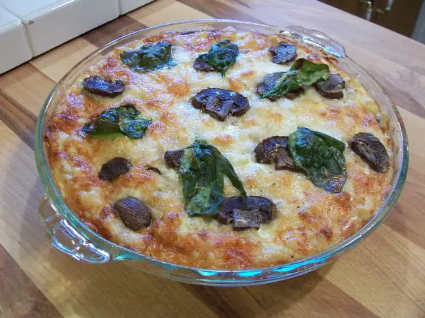 spinach mushroom crab quiche recipe