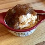 Rhubarb Sauce Over Ice Cream