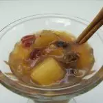chilled breakfast fruit compote