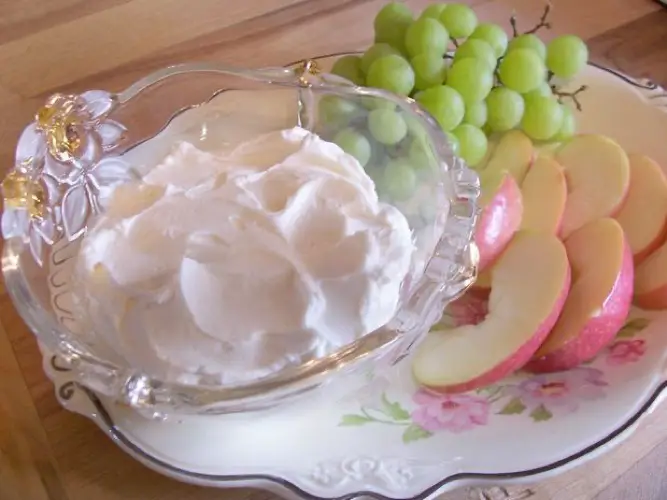 marshmallow creme fruit dip